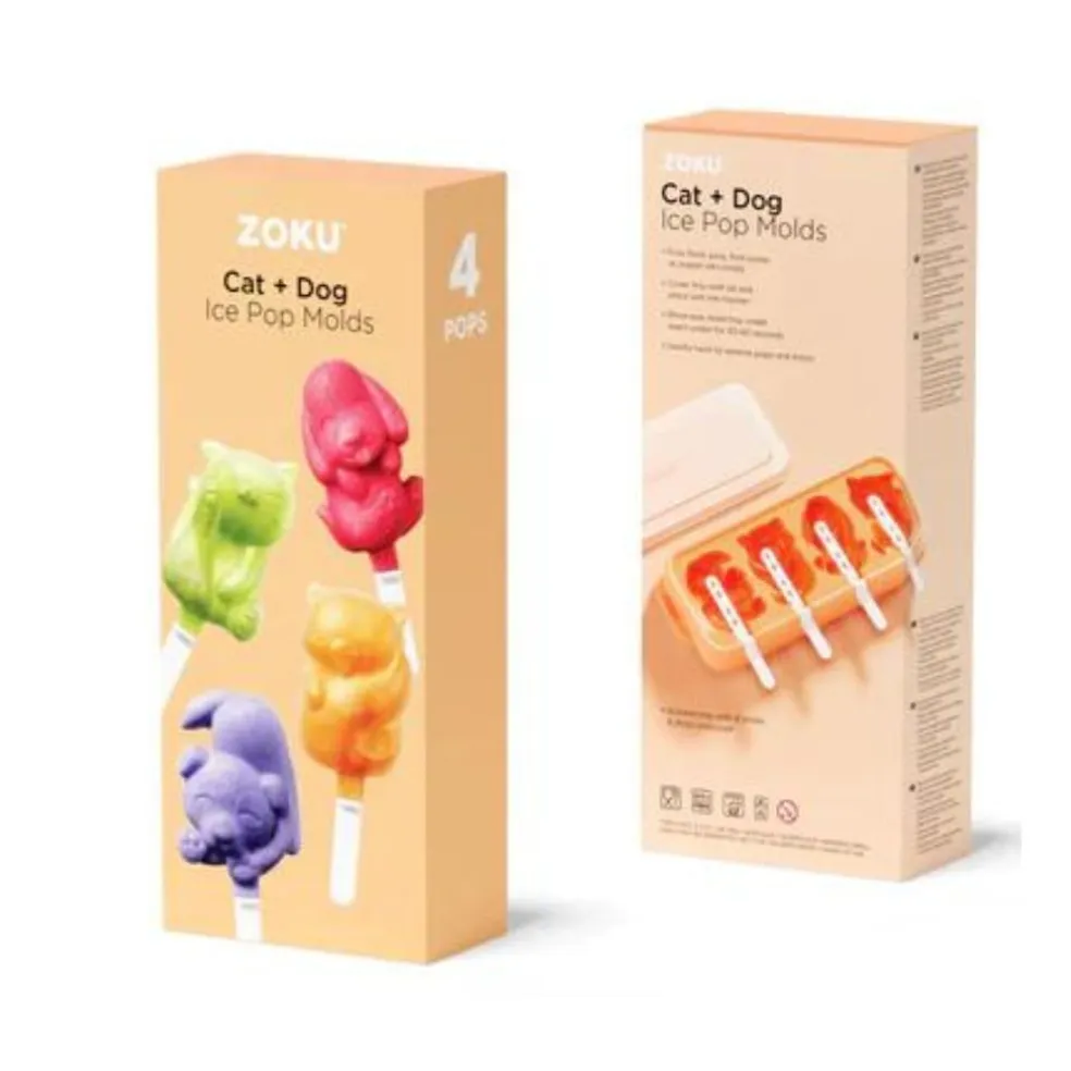 Molde para helados gatos y perros de Zoku