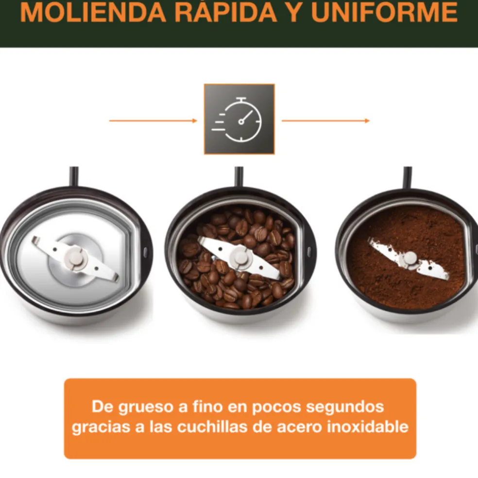 Molinillo de café, especias y frutos secos Fast Touch de Krups