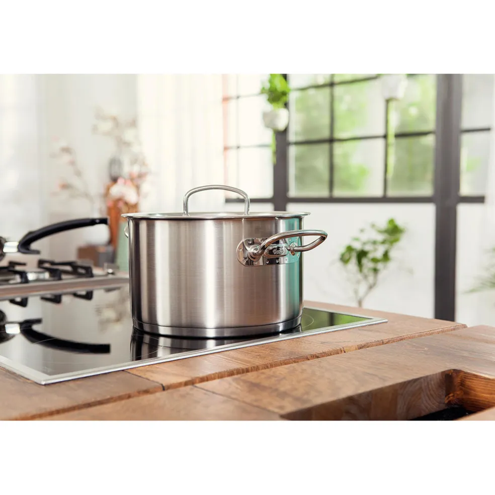 Olla acero inoxidable con tapa de cristal Original-Profi Collection® Fissler