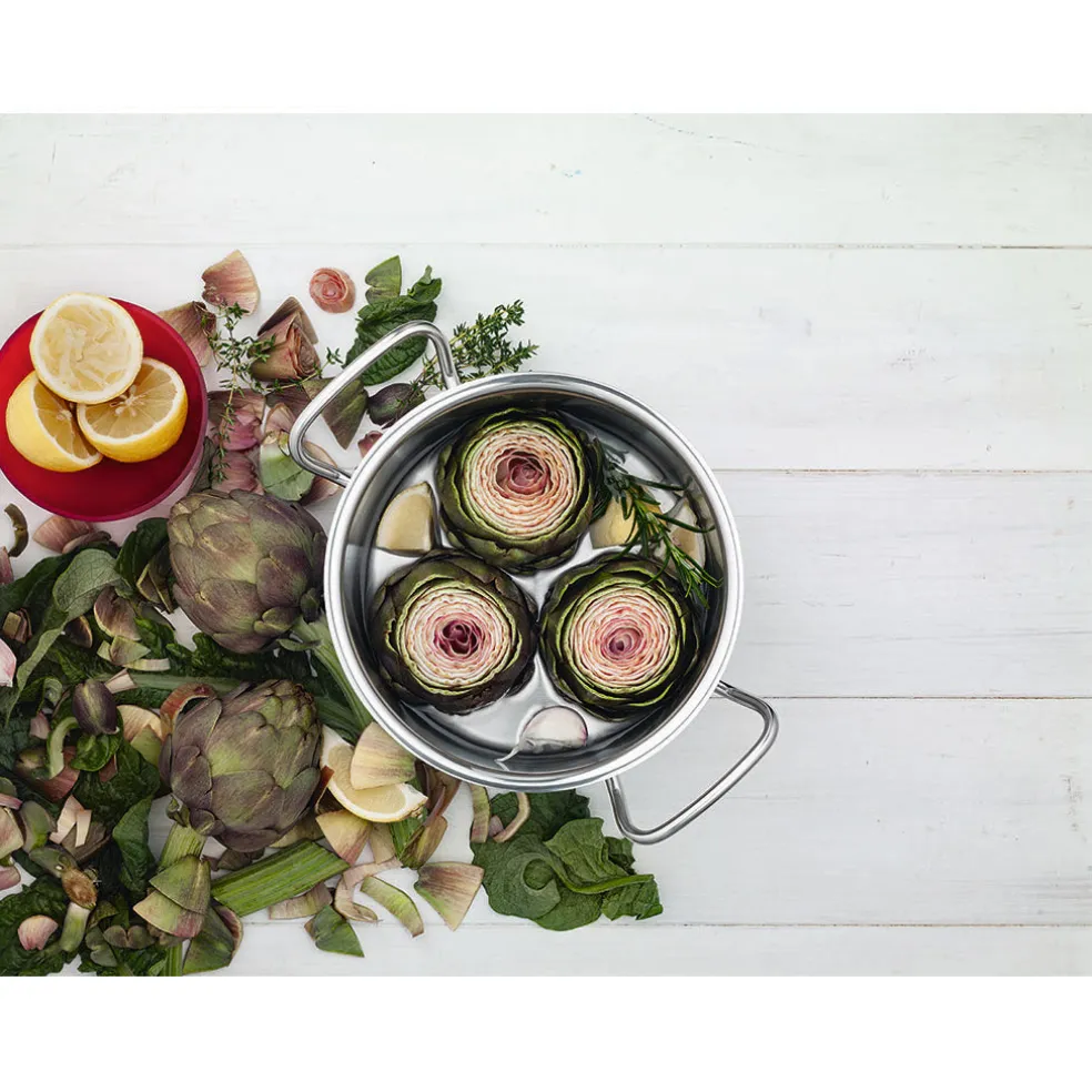Olla alta de acero inoxidable con tapa Original-Profi Collection® Fissler
