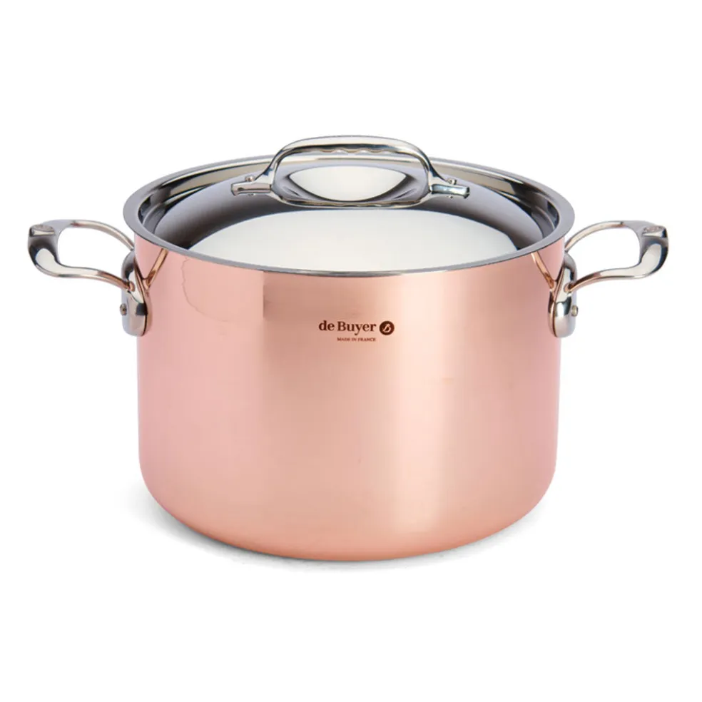 Olla alta de cobre Prima Matera De Buyer (inducción)