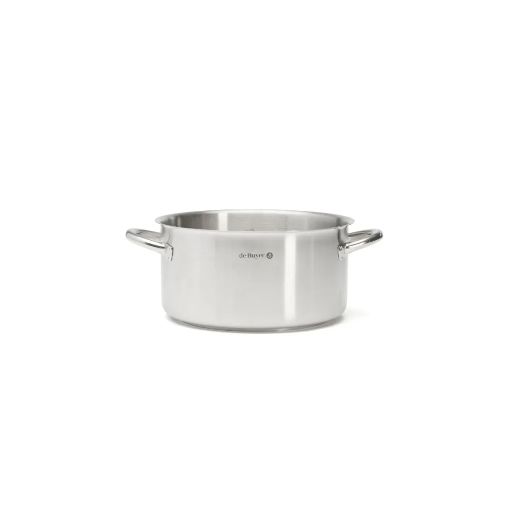 Olla baja de acero inoxidable Prim Appety de De Buyer
