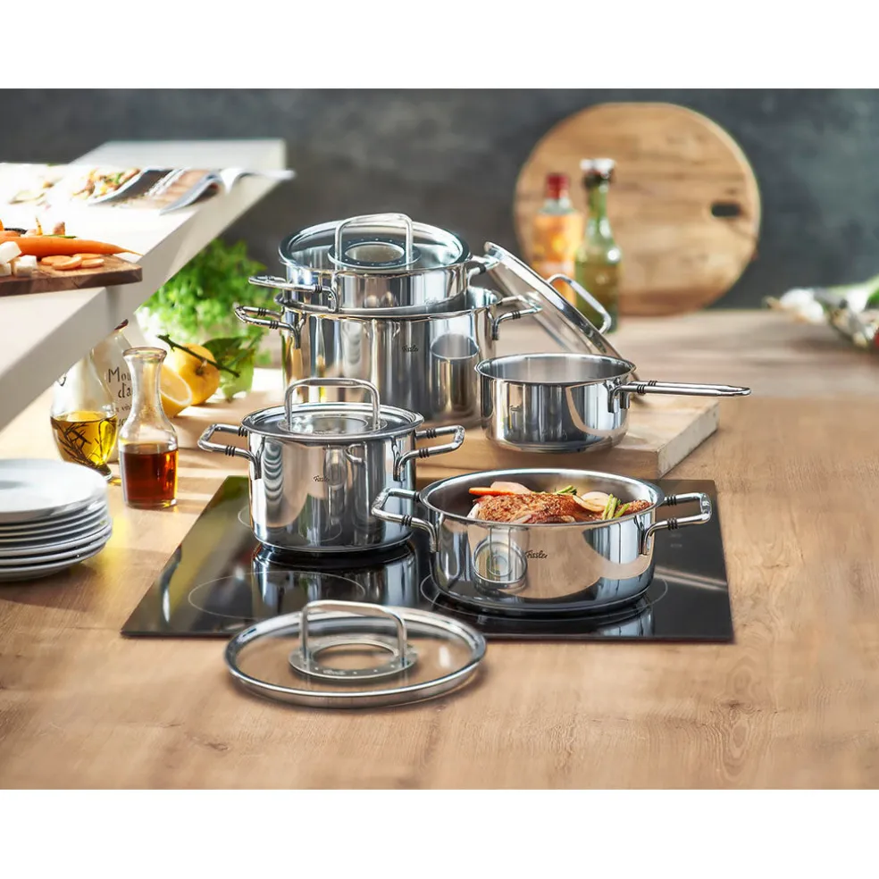 Olla con tapa de acero inoxidable Bonn Fissler