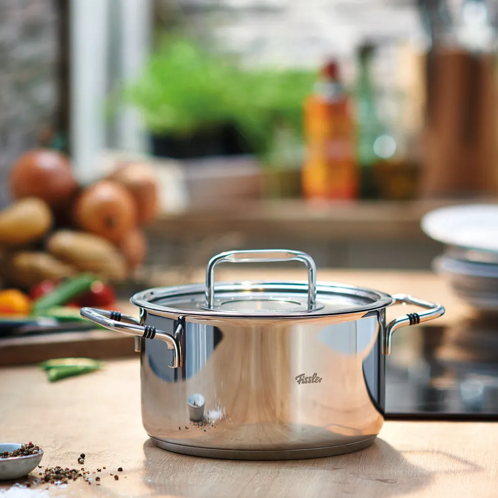 Olla con tapa de acero inoxidable Bonn Fissler