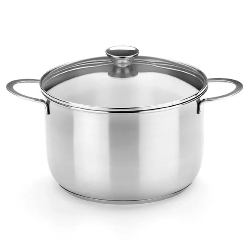 Olla de acero inoxidable con tapa Ancora BRA