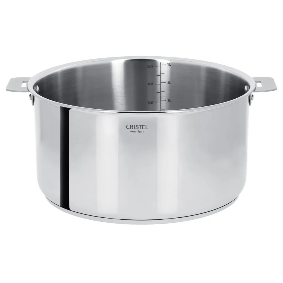 Olla de acero inoxidable multicapa Casteline Cristel