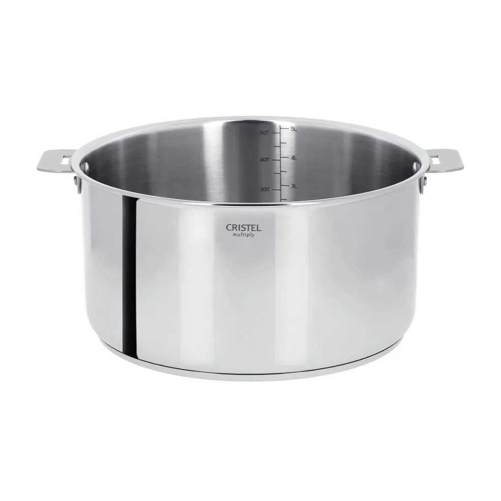 Olla de acero inoxidable multicapa Casteline Cristel