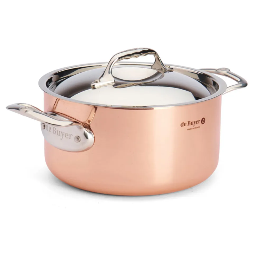 Olla de cobre Inocuivre con asas de inox De Buyer