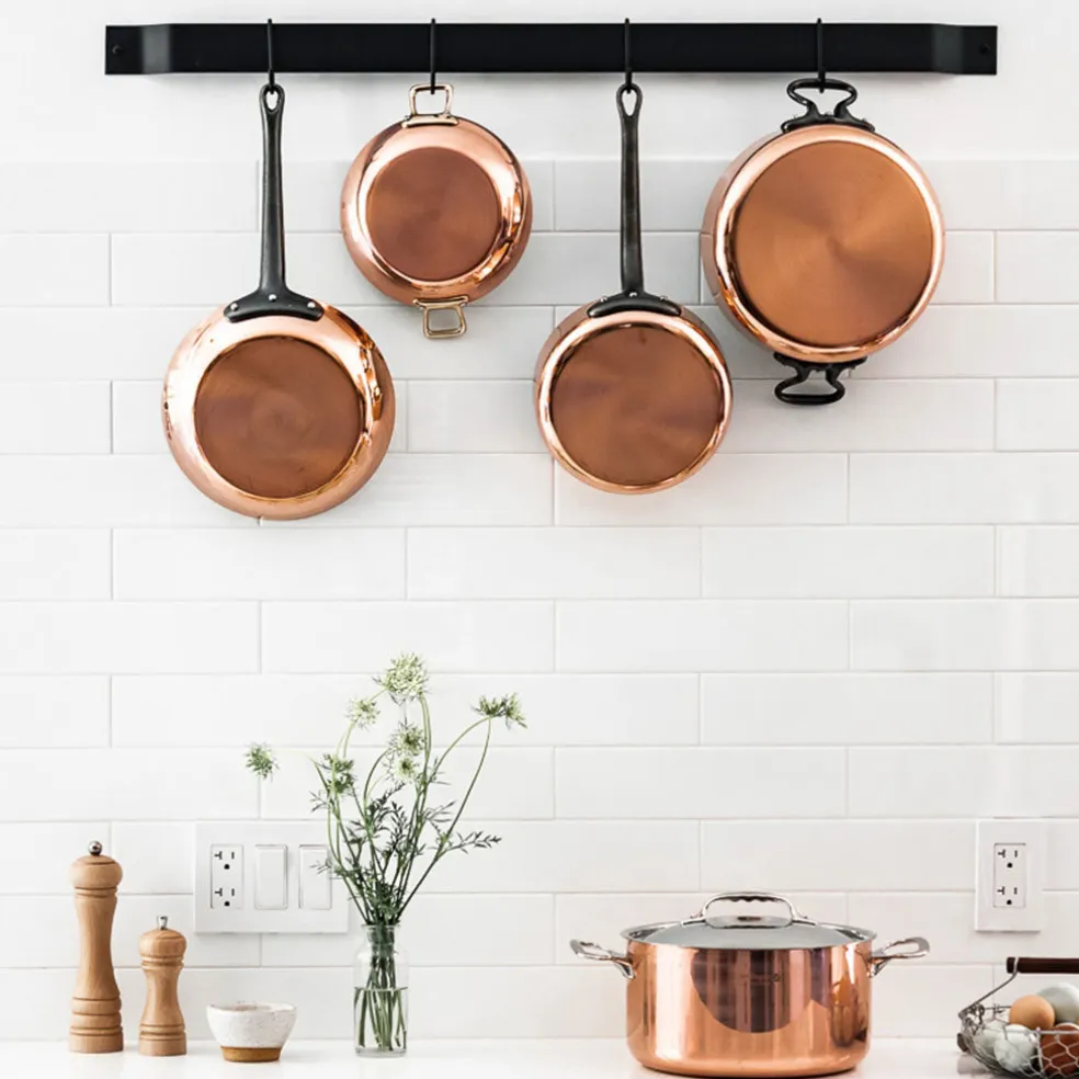 Olla de cobre Inocuivre con asas de inox De Buyer