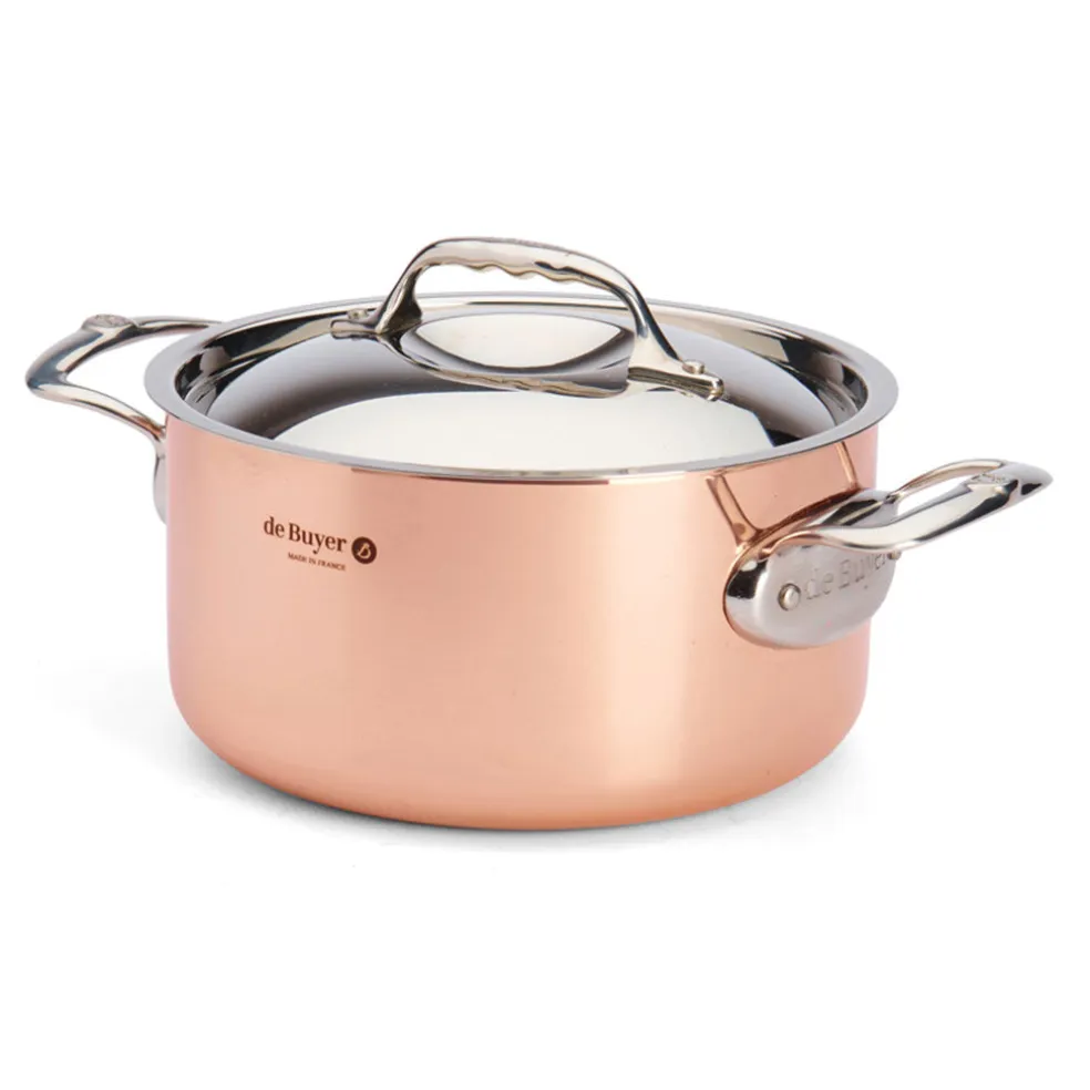 Olla de cobre Inocuivre con asas de inox De Buyer