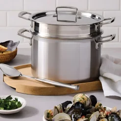 Olla para pasta de acero inoxidable tricapa Classic Le Creuset