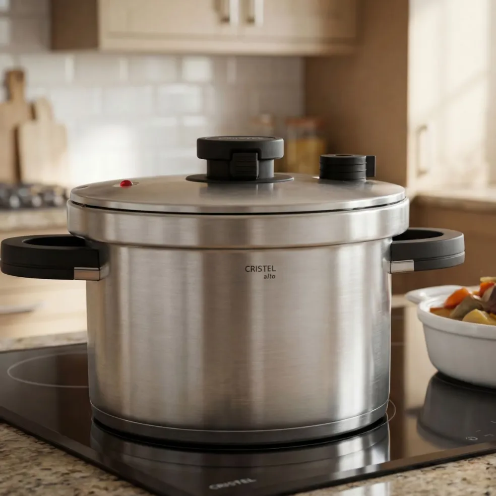 Olla rápida de acero inox Alto Cristel