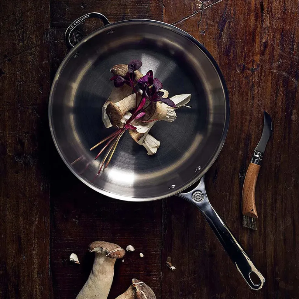 Pack Completo Le Creuset: Cocotte + Parrilla de hierro + Sartén inox 3-Ply