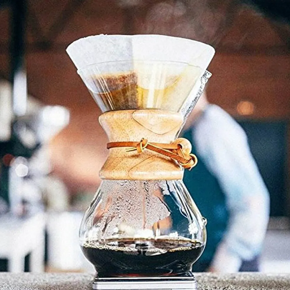 Pack de 100 filtros circulares para cafetera Chemex