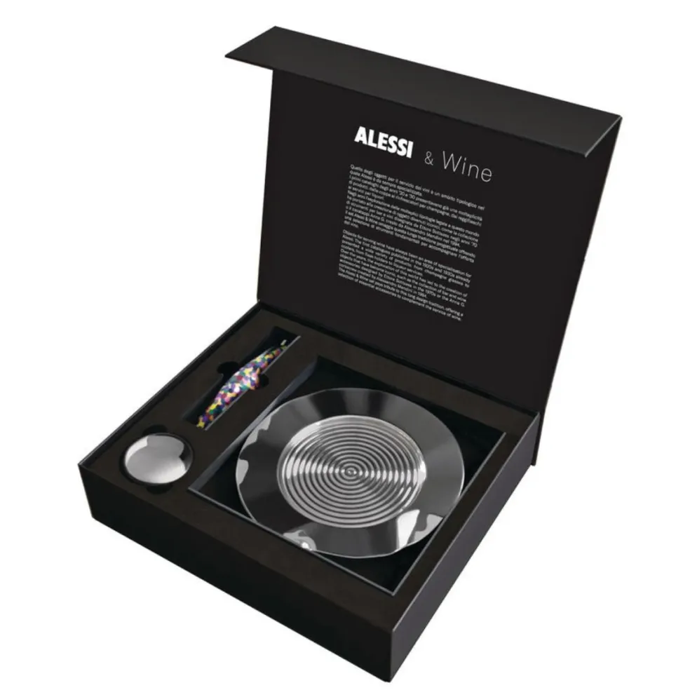 Pack de 3 piezas con abridor para vino Parrot Alessi