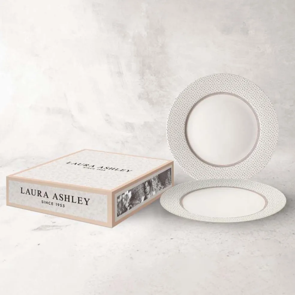 Pack de 2 platos de platos Wild Clematis de Laura Ashley