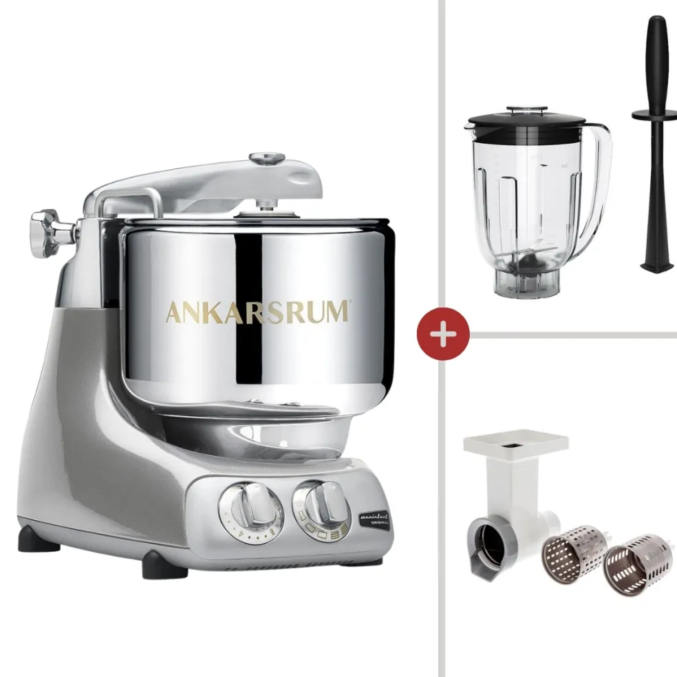 ¡Pack promoción! Amasadora Ankarsrum + Accesorios batidora de vaso y cortador de verduras