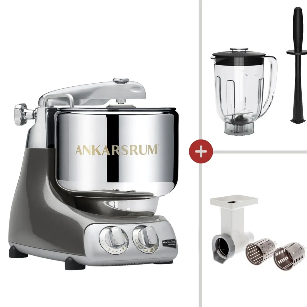 ¡Pack promoción! Amasadora Ankarsrum + Accesorios batidora de vaso y cortador de verduras