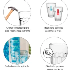 Packs de vasos Barshine de Bormioli Rocco