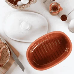 Panera ovalada de terracota Römertopf