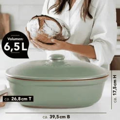Panera ovalada de terracota Römertopf