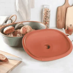 Panera ovalada de terracota Römertopf