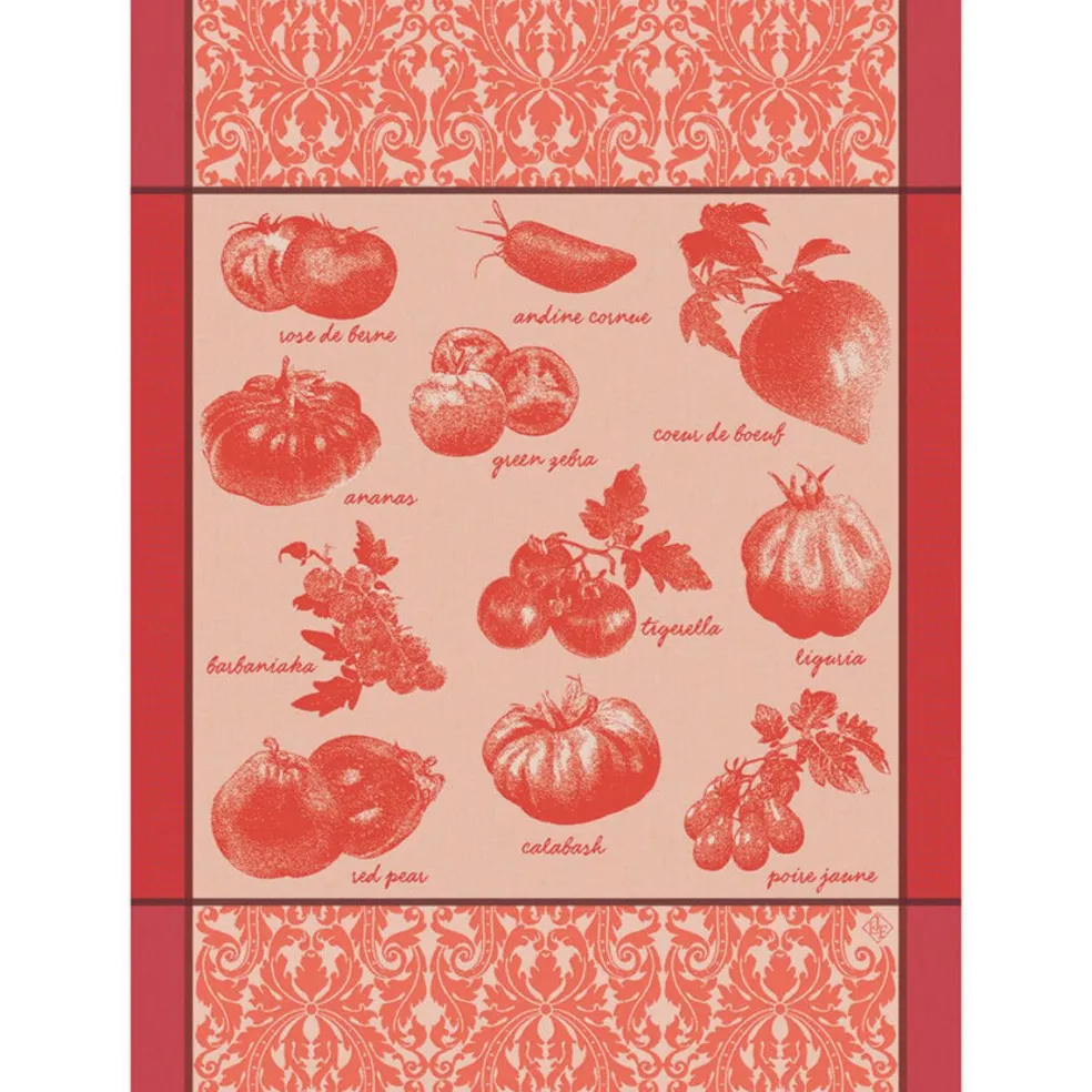 Paño de cocina de algodón Tomates Le Jacquard Français