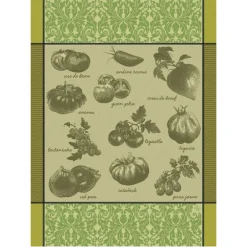 Paño de cocina de algodón Tomates Le Jacquard Français