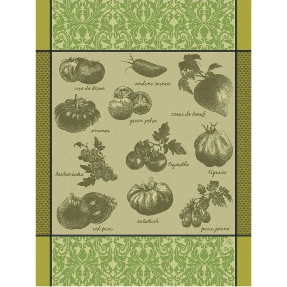Paño de cocina de algodón Tomates Le Jacquard Français