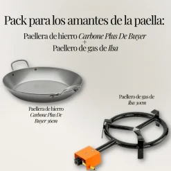 Para los amantes de la paella: Paellera Carbone Plus y Paellero de gas Ilsa