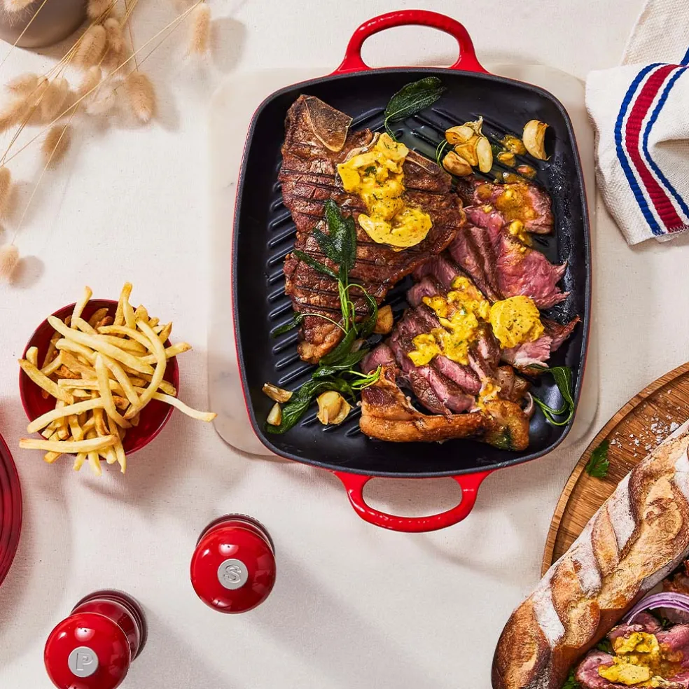Parrilla grill rectangular honda Le Creuset