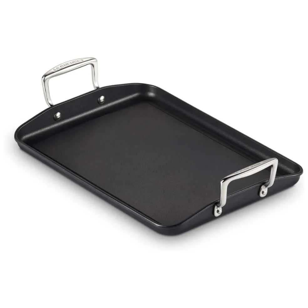 Parrilla lisa rectangular antiadherente TNS PRO Le Creuset