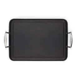 Parrilla lisa rectangular antiadherente TNS PRO Le Creuset
