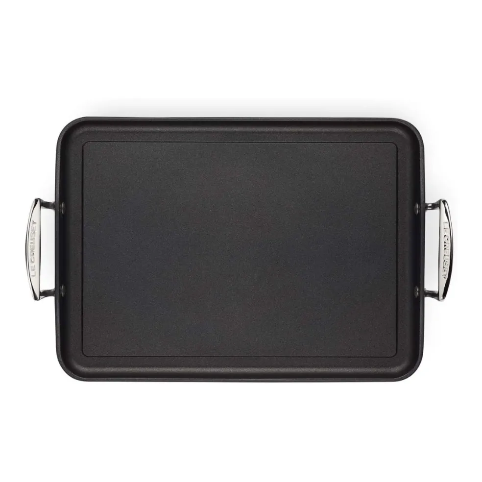 Parrilla lisa rectangular antiadherente TNS PRO Le Creuset