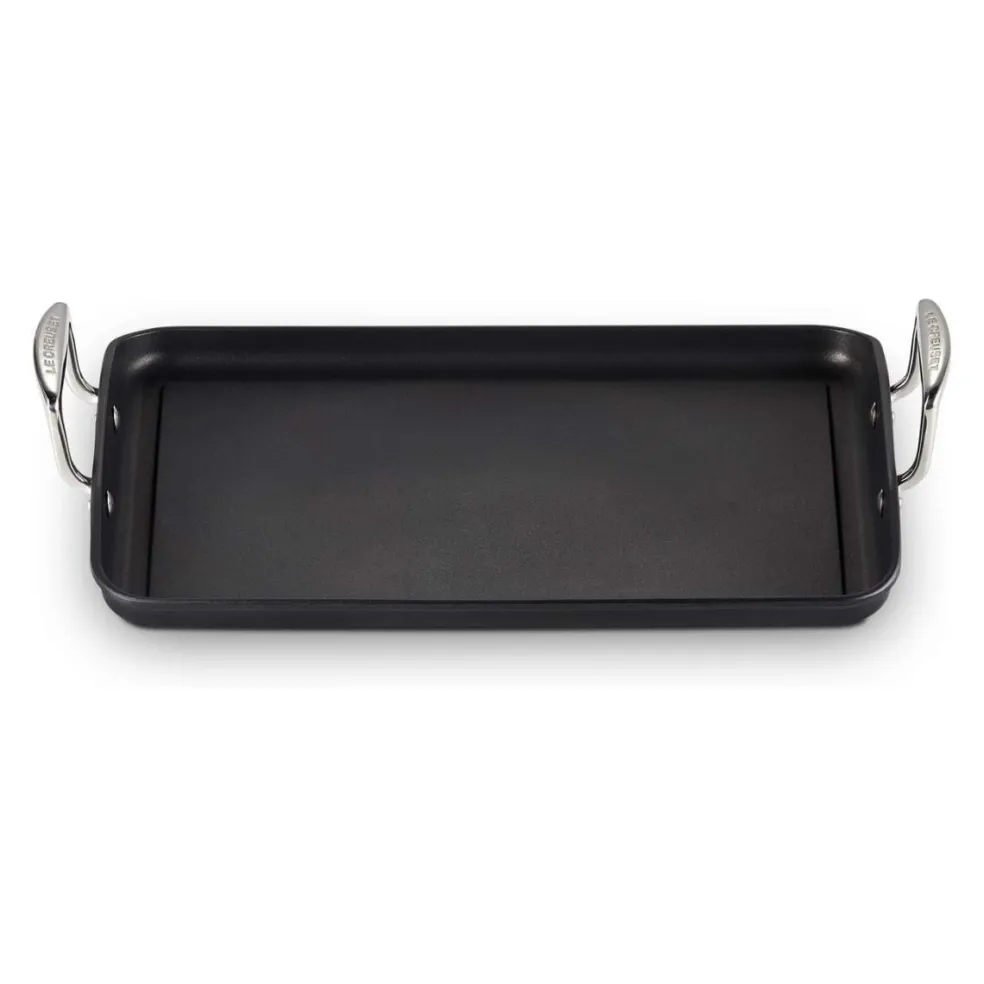 Parrilla lisa rectangular antiadherente TNS PRO Le Creuset