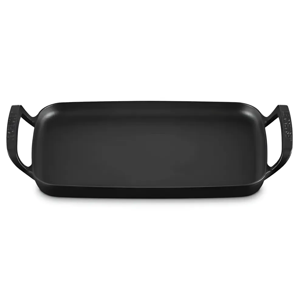 Parrilla lisa rectangular hierro fundido BBQ Outdoor Le Creuset