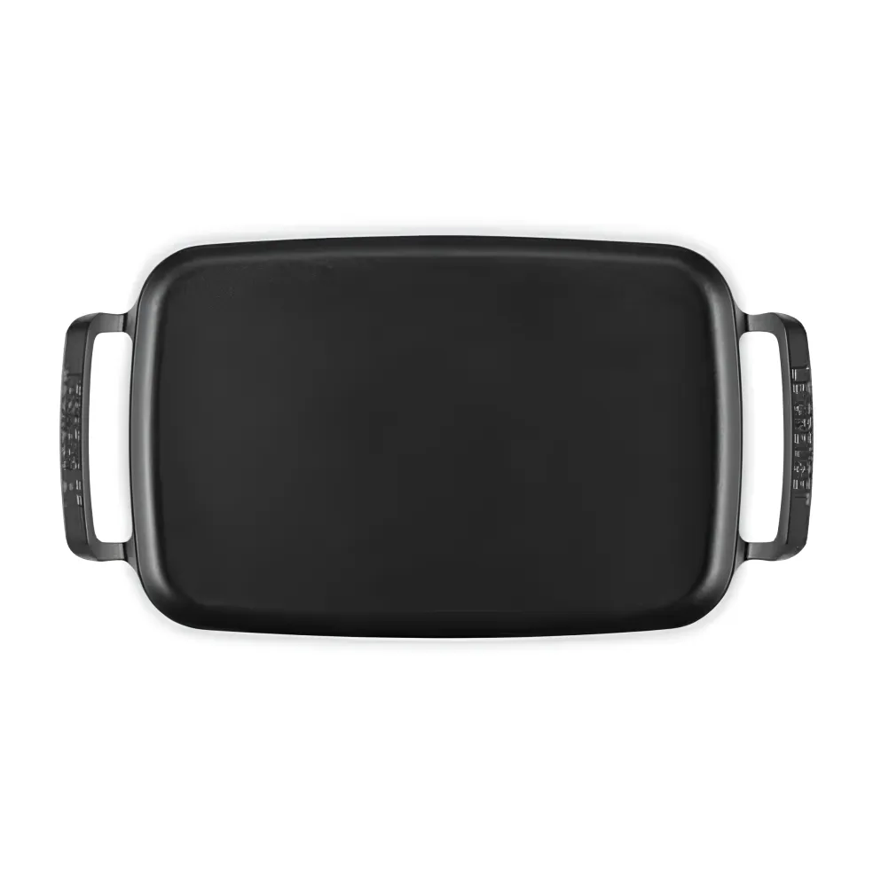 Parrilla lisa rectangular hierro fundido BBQ Outdoor Le Creuset