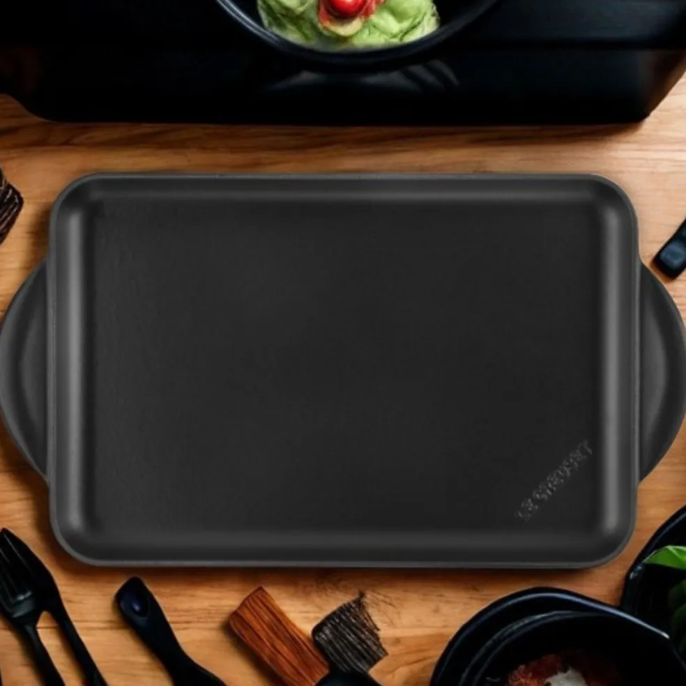 Parrilla lisa rectangular Tradition Le Creuset