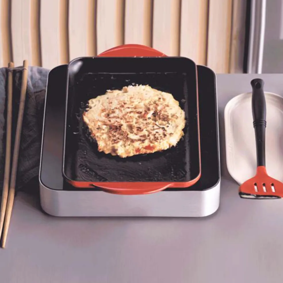 Parrilla lisa rectangular Tradition Le Creuset
