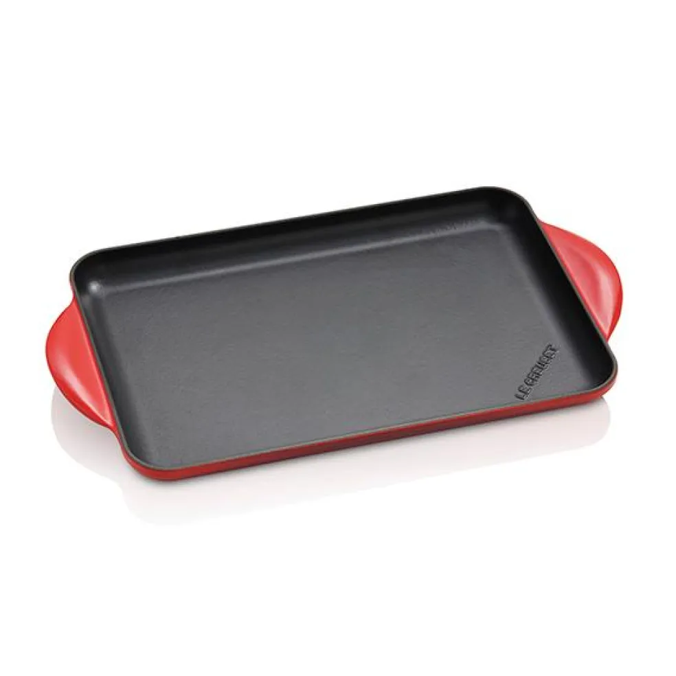 Parrilla lisa rectangular Tradition Le Creuset