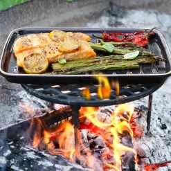 Parrilla rectangular de terracota para barbacoa y horno Römertopf