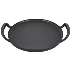 Parrilla redonda lisa y bandeja para pizza hierro fundido BBQ Outdoor Le Creuset