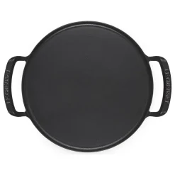Parrilla redonda lisa y bandeja para pizza hierro fundido BBQ Outdoor Le Creuset