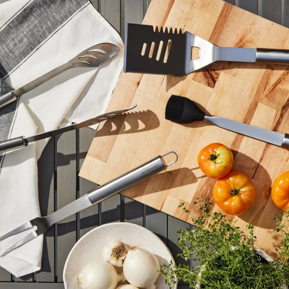 Pinzas acero inox para barbacoa BBQ Outdoor Le Creuset