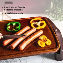 Plancha eléctrica de asar de terracota Jata