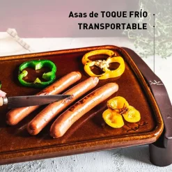 Plancha eléctrica de asar de terracota Jata