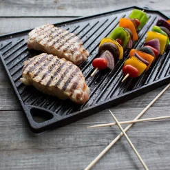Plancha grill XL Rectangular y Reversible de hierro Lodge