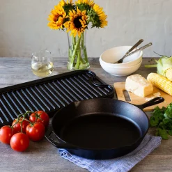 Plancha grill XL Rectangular y Reversible de hierro Lodge