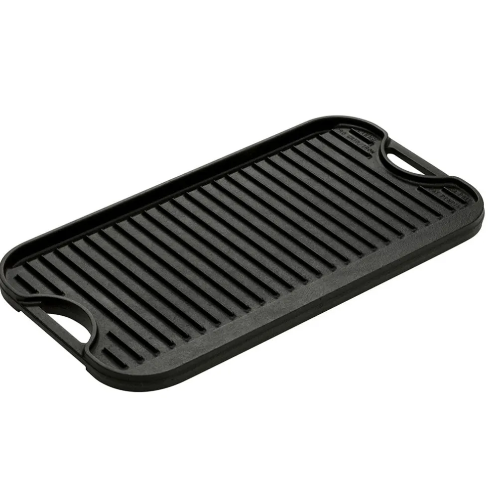 Plancha grill XL Rectangular y Reversible de hierro Lodge