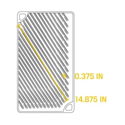 Plancha grill XL Rectangular y Reversible de hierro Lodge